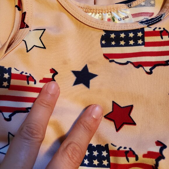Dot Dot Smile Patriotic Dress 12-24M GUC - Picture 4 of 4